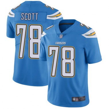 Los Angeles Chargers NFL Football Trent Scott Electric Blue Jersey Youth Limited  #78 Alternate Vapor Untouchable